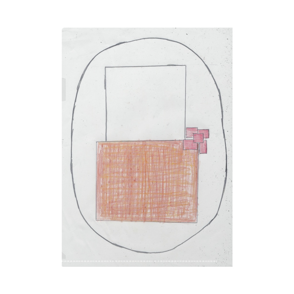 クリアファイル「大人の女性の肌シャツ」