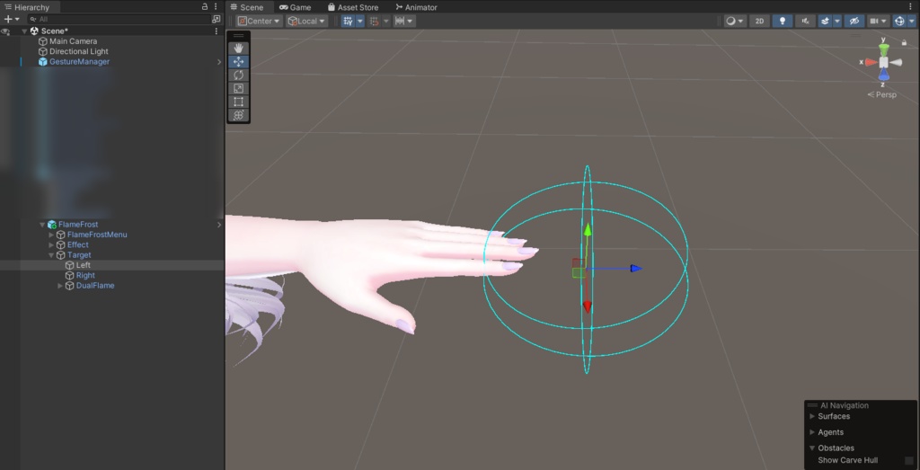 VRChat向けアバターギミック 氷炎解放 火炎放射&冷気放射【MA対応】