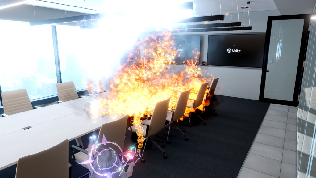 VRChat向けアバターギミック 氷炎解放 火炎放射&冷気放射【MA対応】