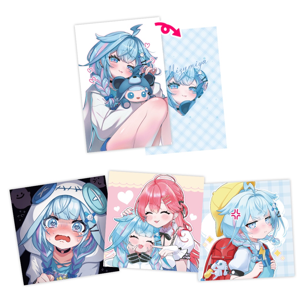 水宮枢 トレカ＆ステッカー3枚セット