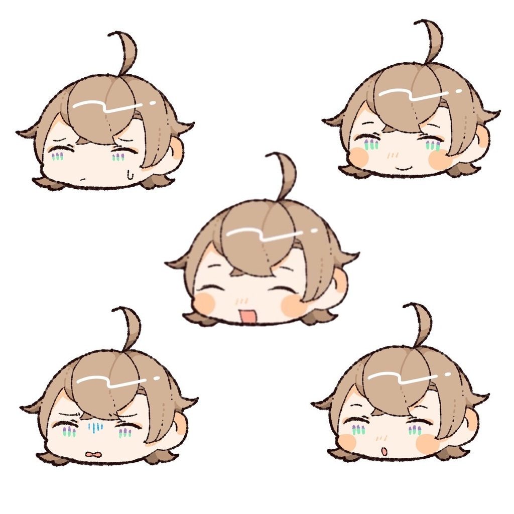 ゆめのだらけステッカー　そのいち