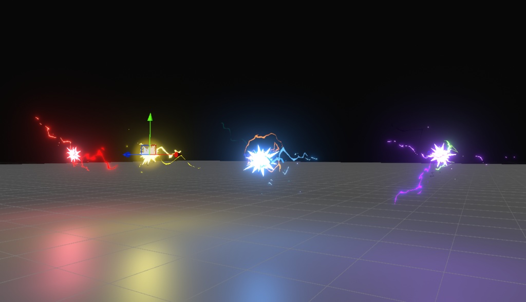 【VRC/Unity】手にまとう雷撃 【4色セット/MA対応】