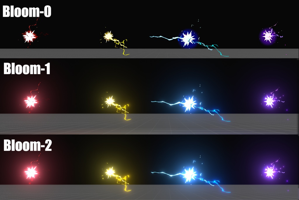 【VRC/Unity】手にまとう雷撃 【4色セット/MA対応】