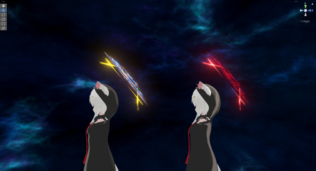 【VRC/Unity】夜空の輪 -幻想ヘイロー-(2色セット / MA対応)