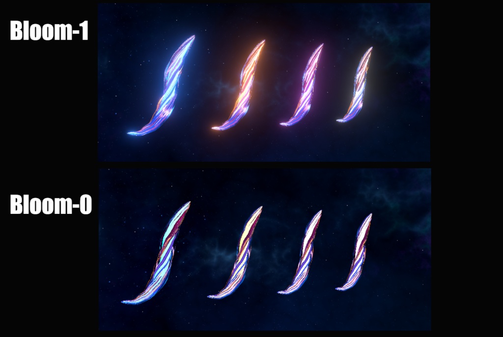 【VRC/Unity】流星のしっぽ(4色セット / MA対応)