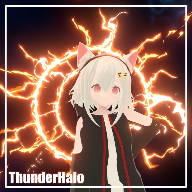 【VRC/Unity】雷輪 -ThunderHalo-（10色セット / MA対応）