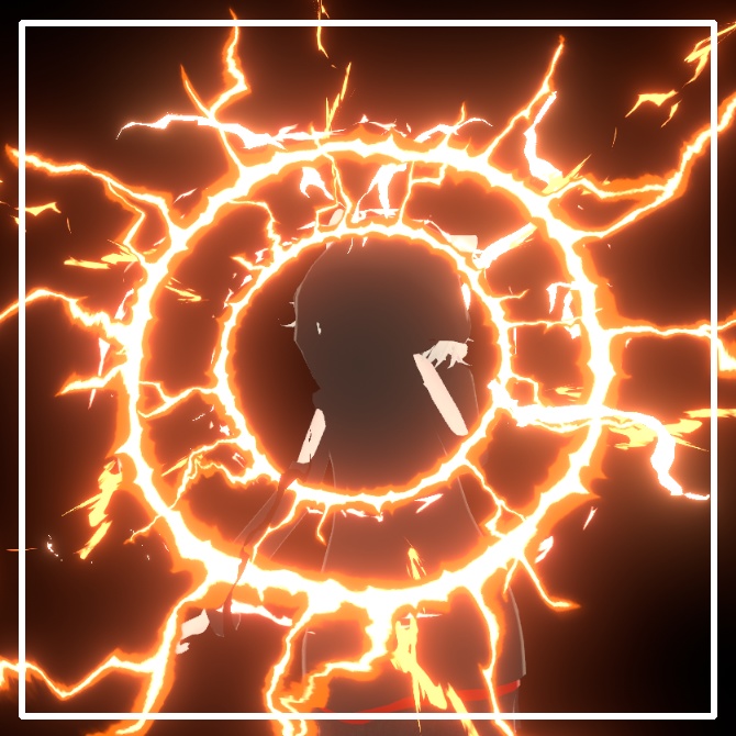 【VRC/Unity】雷輪 -ThunderHalo-(10色セット / MA対応)