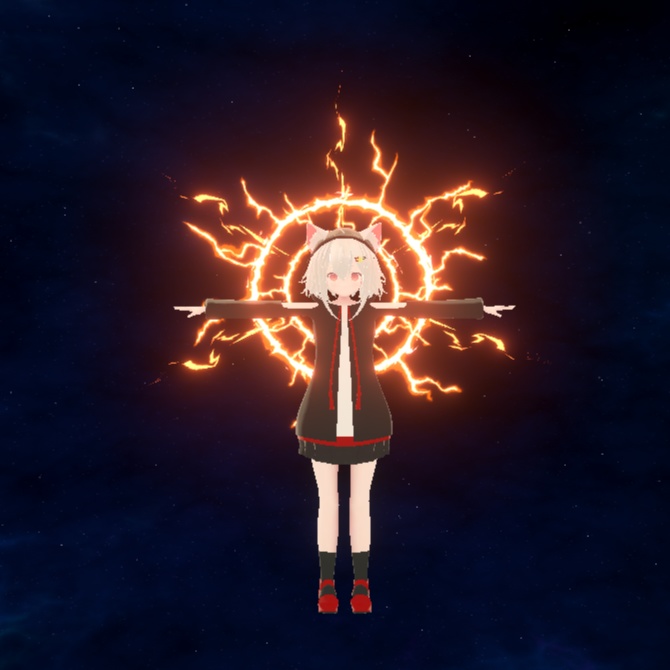 【VRC/Unity】雷輪 -ThunderHalo-(10色セット / MA対応)