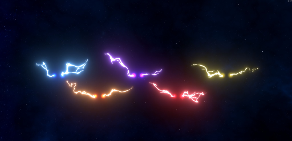 【VRC/Unity】雷眼-ThunderEye-(5色セット / MA対応)