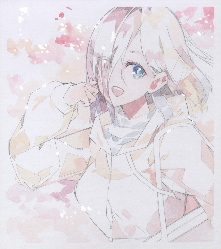 色紙【「おはよ！」】／晴瀬ひろき　※販売終了