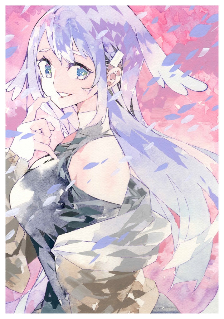 水彩+アクリルガッシュ原画【Glass&Iron】/晴瀬ひろき