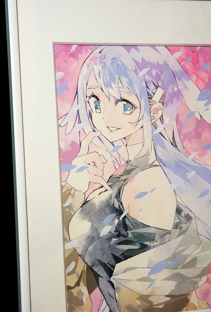 水彩+アクリルガッシュ原画【Glass&Iron】/晴瀬ひろき