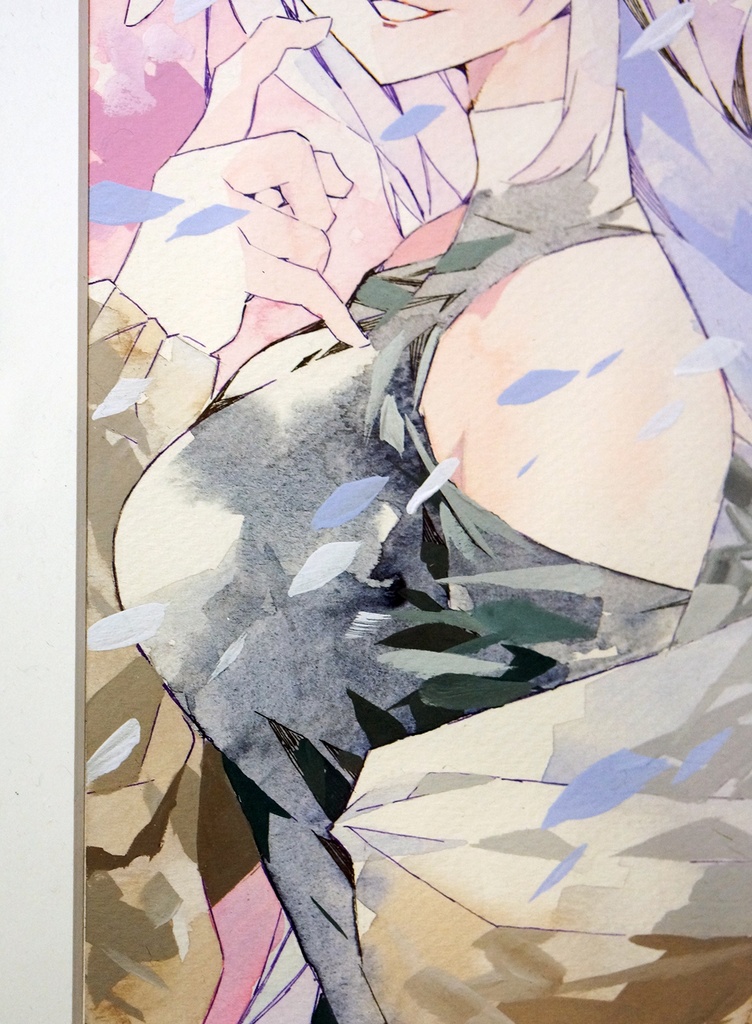 水彩+アクリルガッシュ原画【Glass&Iron】/晴瀬ひろき