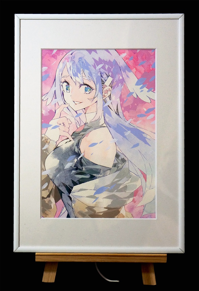 水彩＋アクリルガッシュ原画【Glass&Iron】／晴瀬ひろき