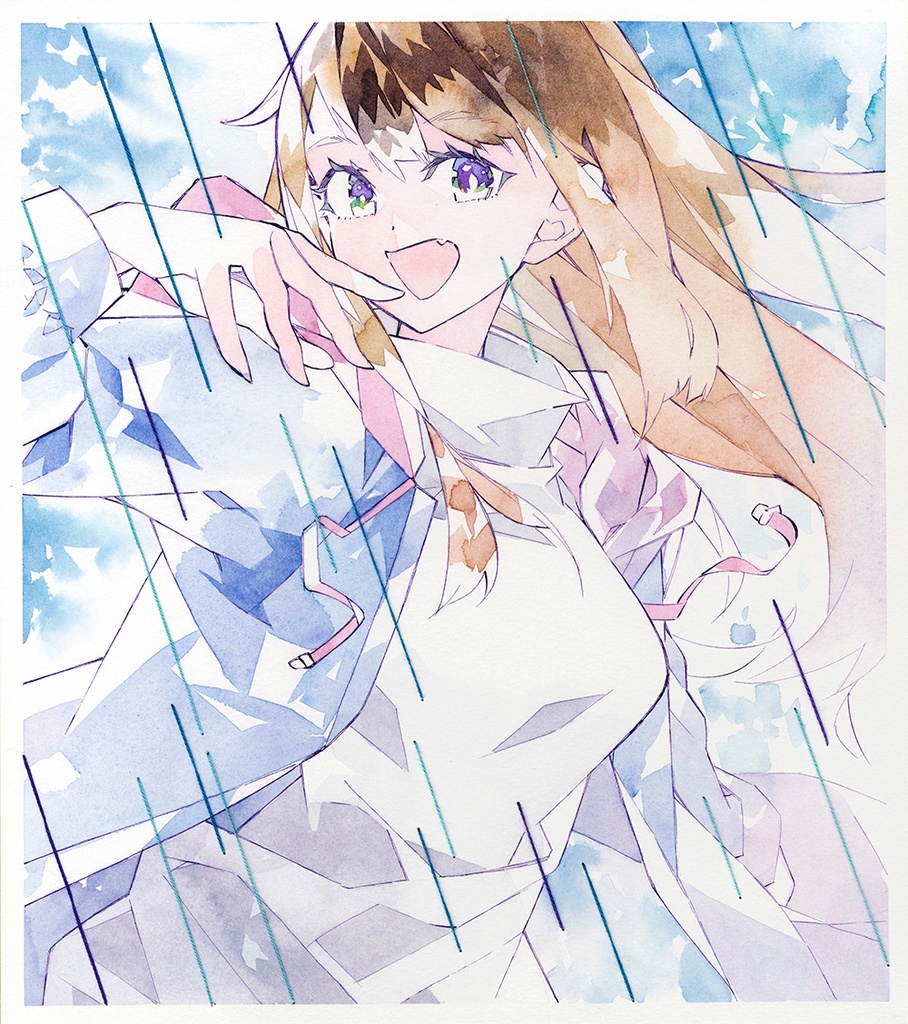 刺繍色紙【氷雨に唄えば】/晴瀬ひろき