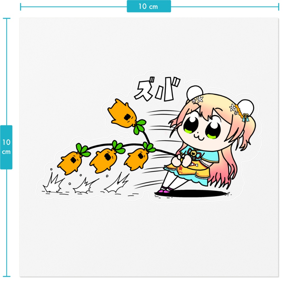 ねねちクリア・ホワイトステッカー