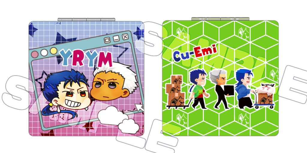 【コンパクトミラー】槍弓【2種】