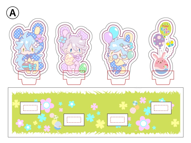 イースターバニーアクスタ