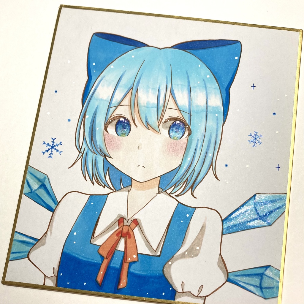 【東方】小色紙原画 チルノ