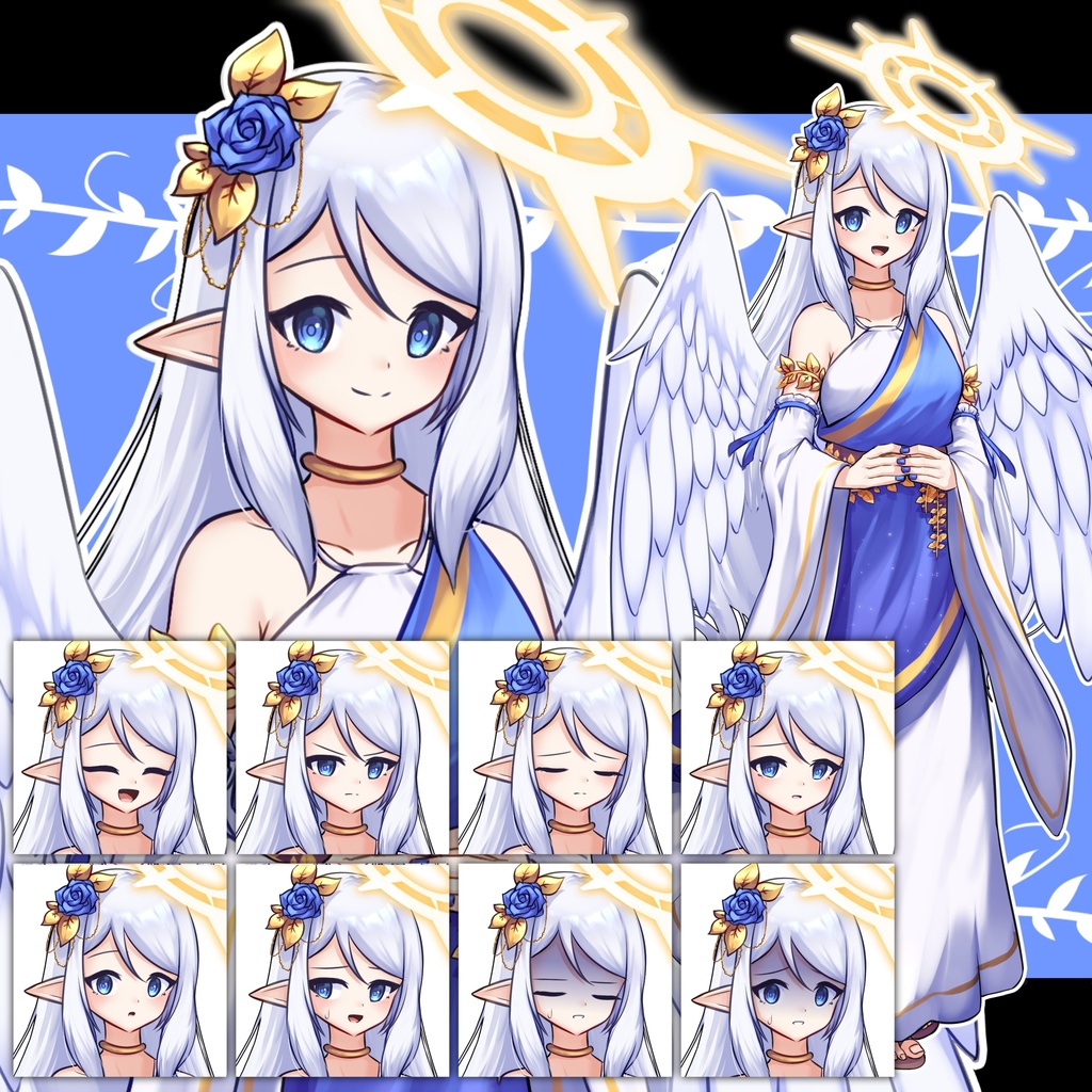 【無料版あり】天使の女性_立ち絵素材
