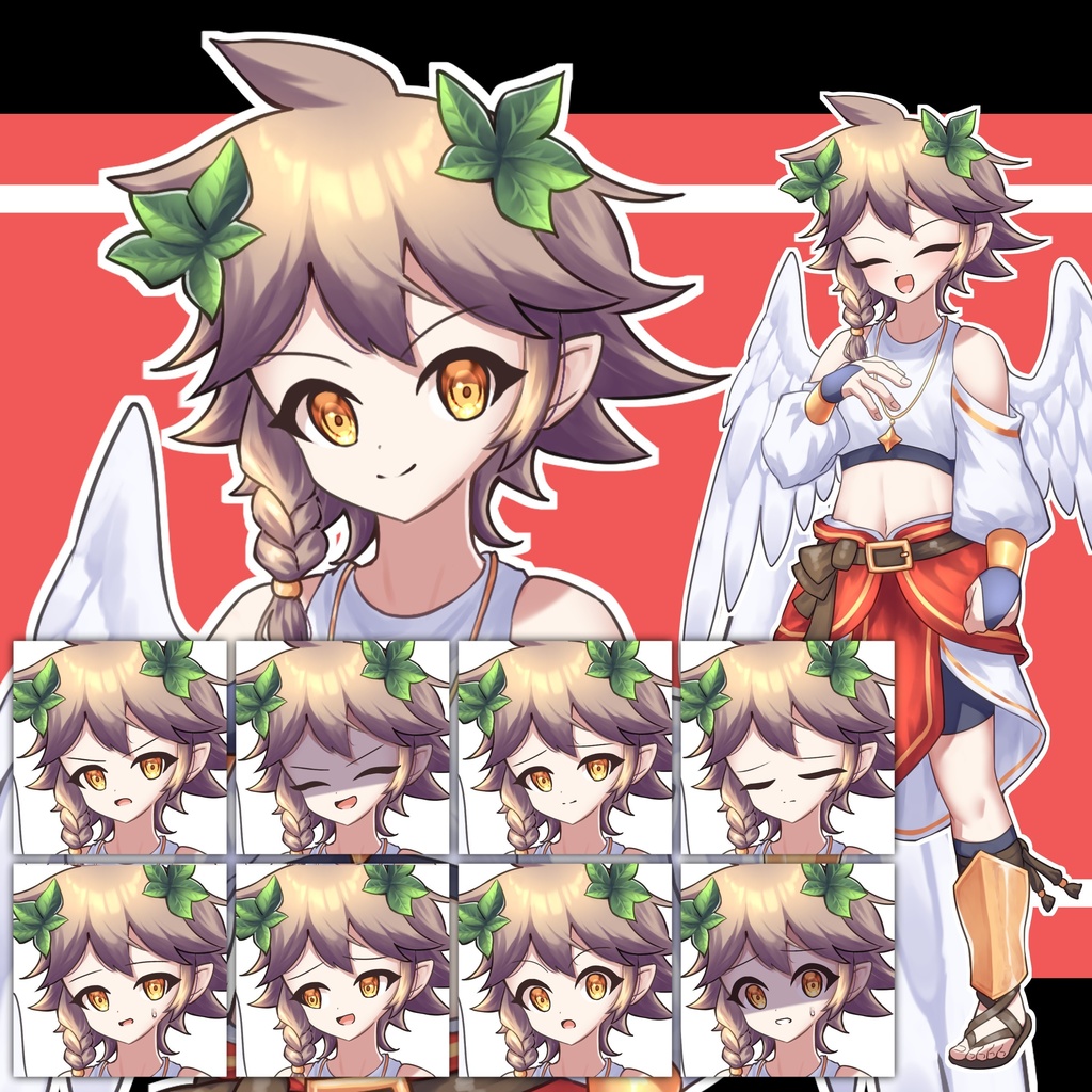 【無料版あり】天使の少年_立ち絵素材