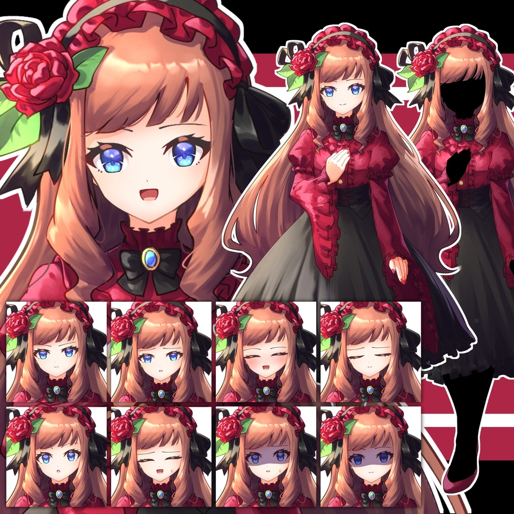 【無料版あり】ゴシックな少女_立ち絵素材