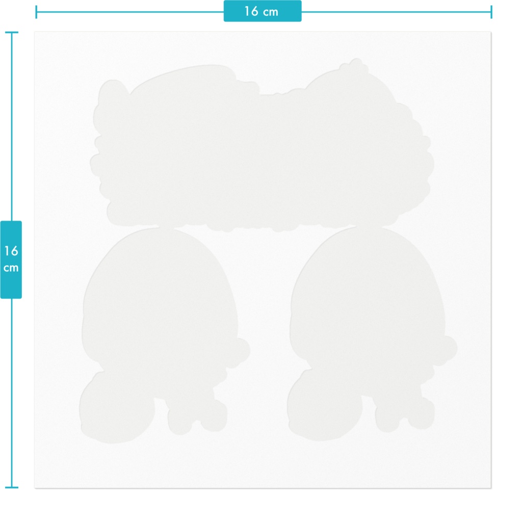 ひまりぴまロゴ&ミニキャラステッカー(ボブ2種類)