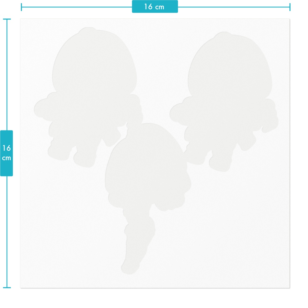 ひまりぴまミニキャラステッカー(ツインテール&ポニーテール)