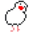 白文鳥のチョキ_デジタルステッカー