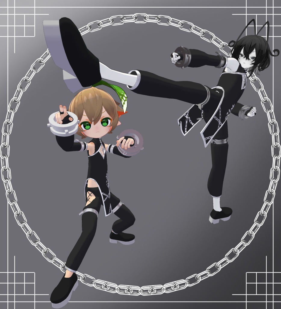 【4アバター対応】錠前チャイナ