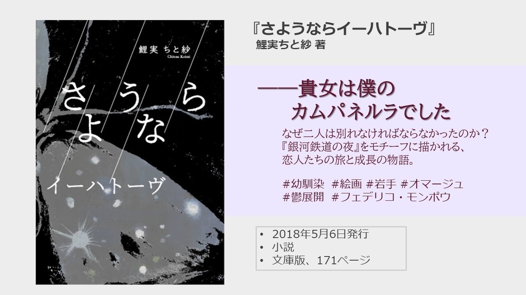 『さようならイーハトーヴ』鯉実ちと紗 著
