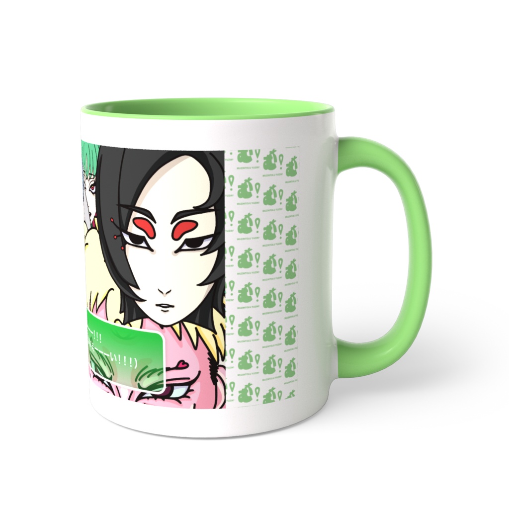 むじんとぅゆうじん!ゲーム画面風ツートンカラーマグカップ