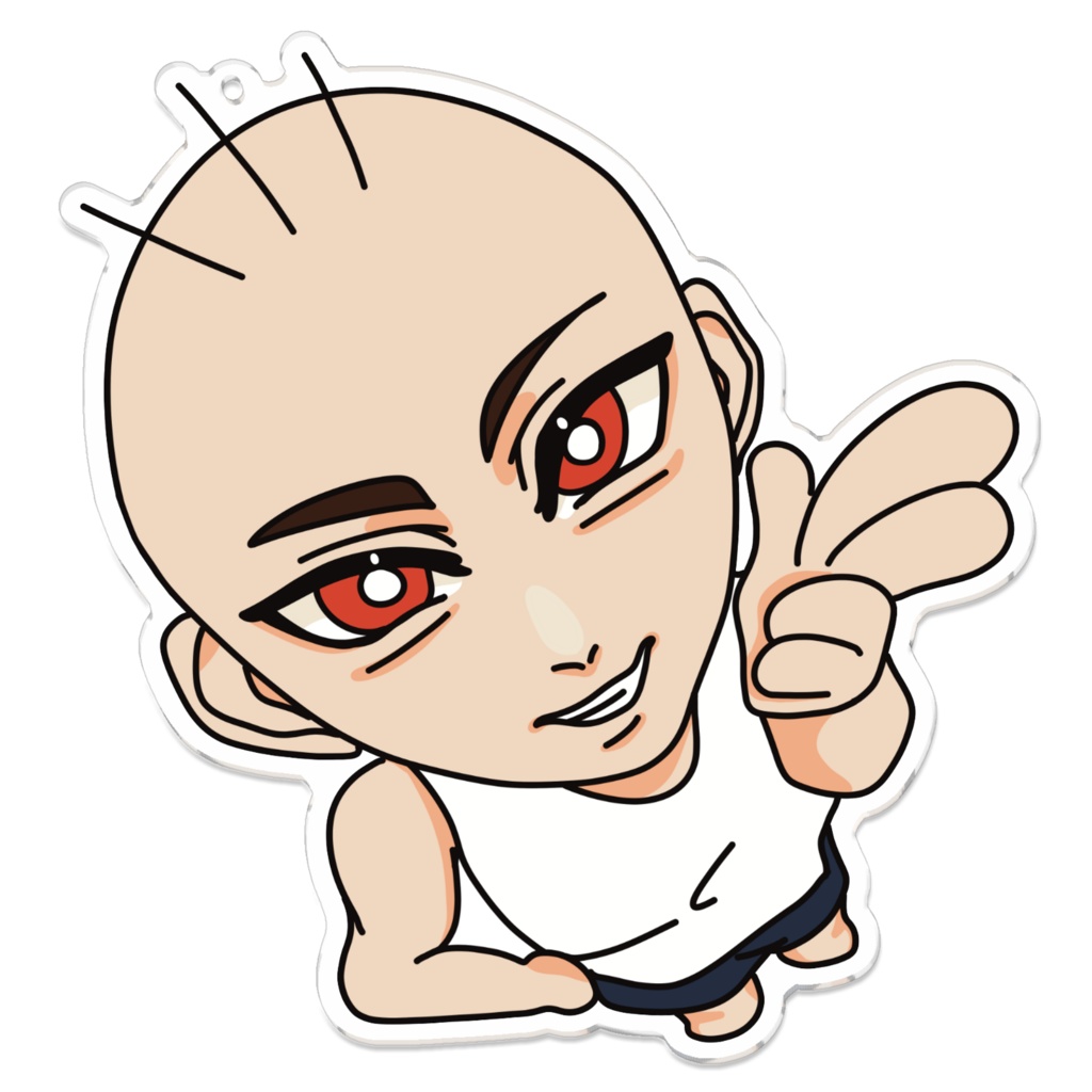 俯瞰視点!むじんとぅゆうじん!アクリルキーホルダー