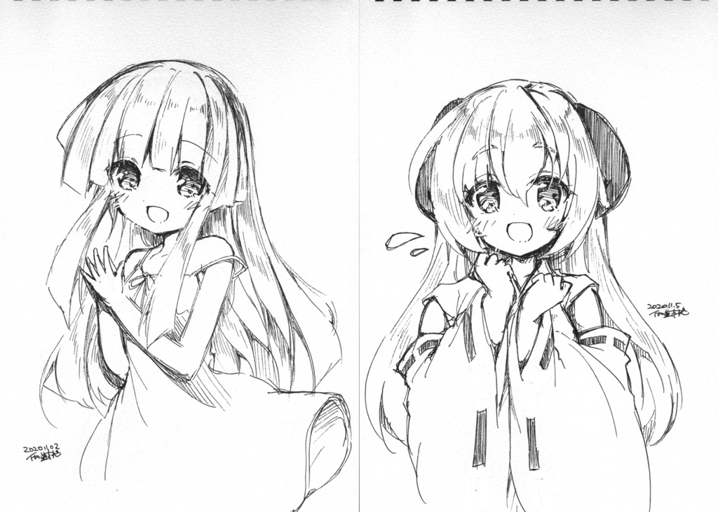 【完売御礼】エアスケブ(直筆イラスト)【ひぐらし】