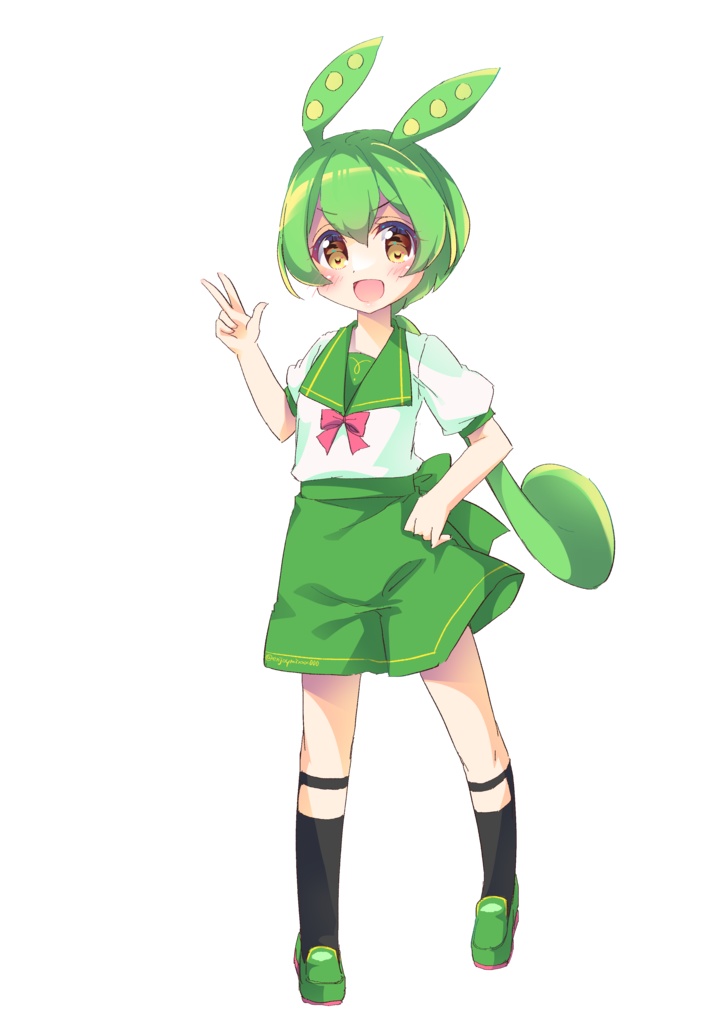 【イラスト素材】ずんだもんファンアート