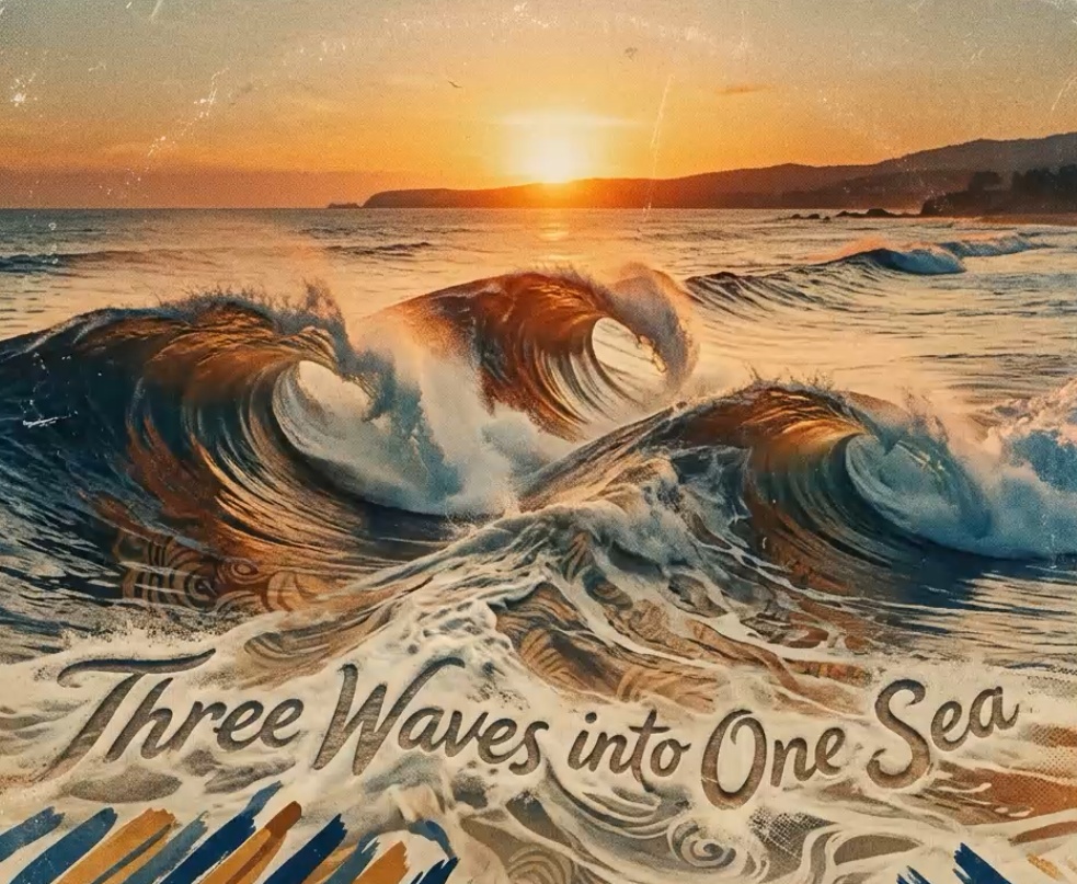 Three Waves into One Sea