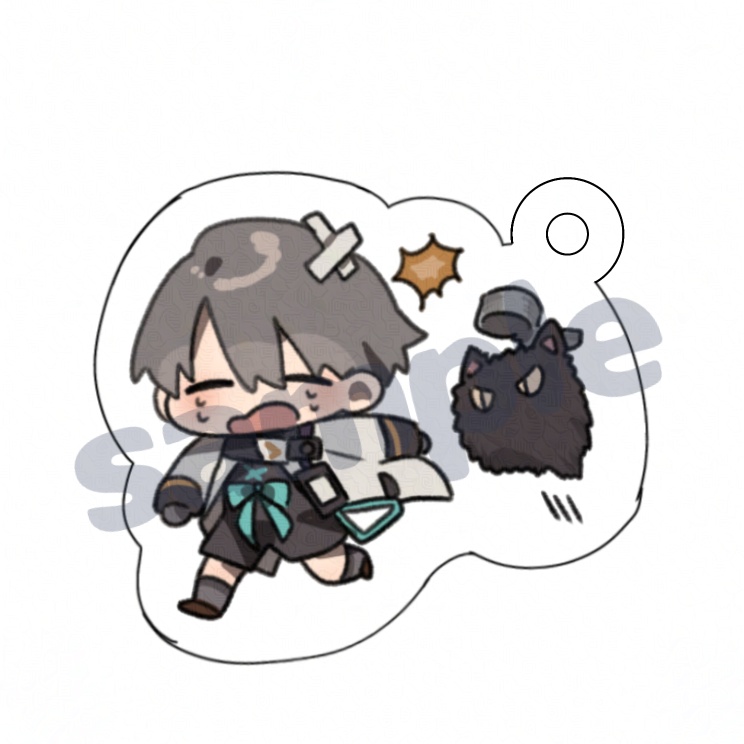 【単体】Xミニアクリルキーホルダー【withカーバンクル】