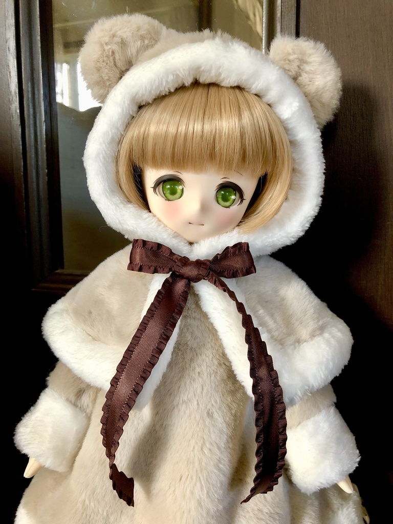 □KUMAKOちゃん＆MDDさん(40cmドール）用 KUMAKOちゃんのくまコート