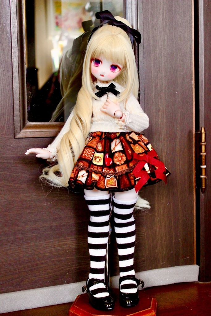 ■KUMAKOちゃん&MDDさん(40cmドール)用のチョコレートのセットアップ(黒)