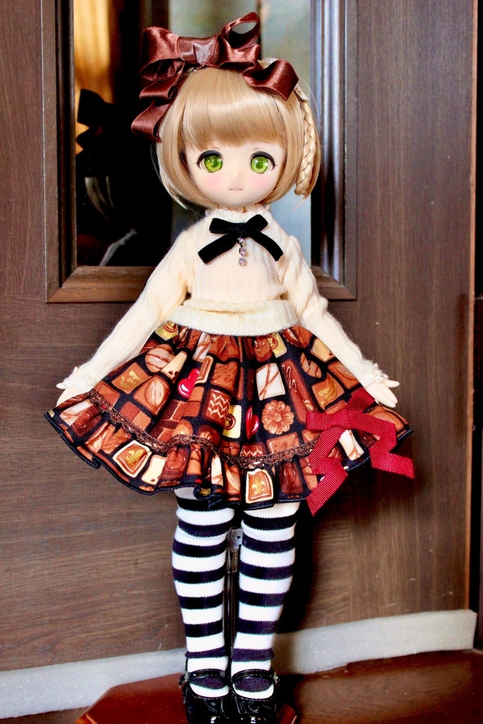 ■KUMAKOちゃん&MDDさん(40cmドール)用のチョコレートのセットアップ(黒)