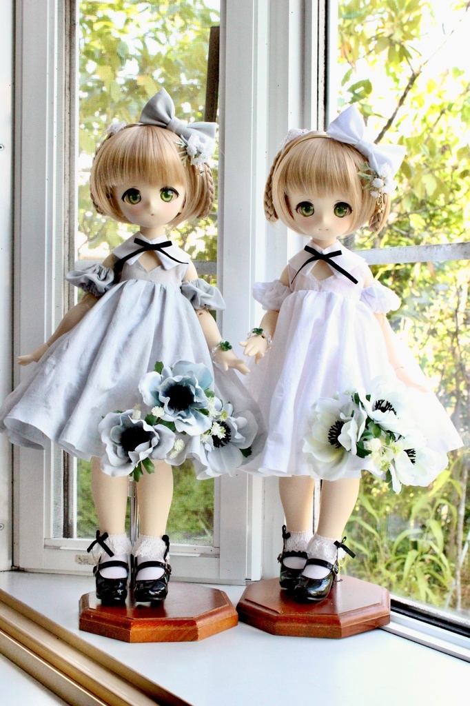 ■天空の庭のドレスセット 光の庭(ピュアホワイト) (KUMAKOちゃんサイズ、MDDさん互換性あり)