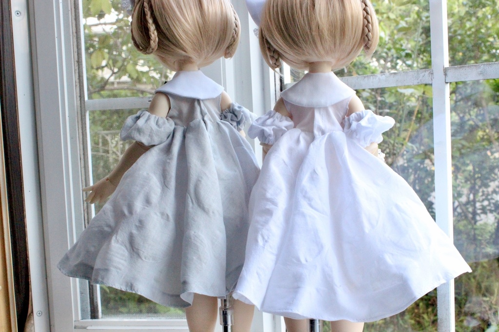 ■天空の庭のドレスセット 光の庭(ピュアホワイト) (KUMAKOちゃんサイズ、MDDさん互換性あり)