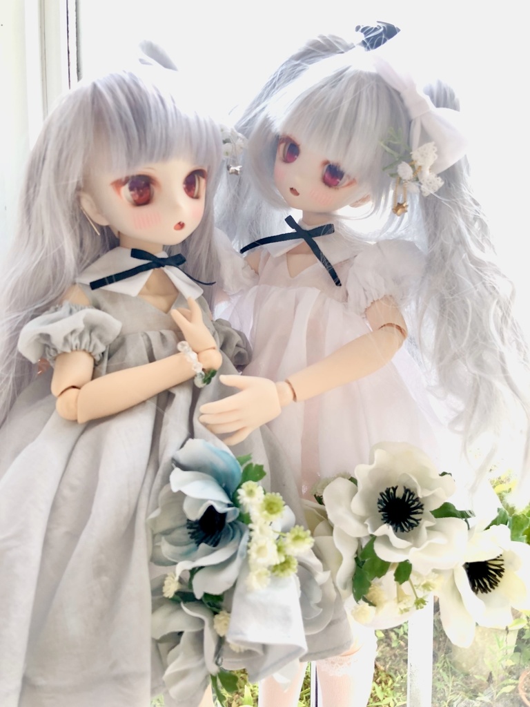 ■天空の庭のドレスセット 光の庭(ピュアホワイト) (KUMAKOちゃんサイズ、MDDさん互換性あり)