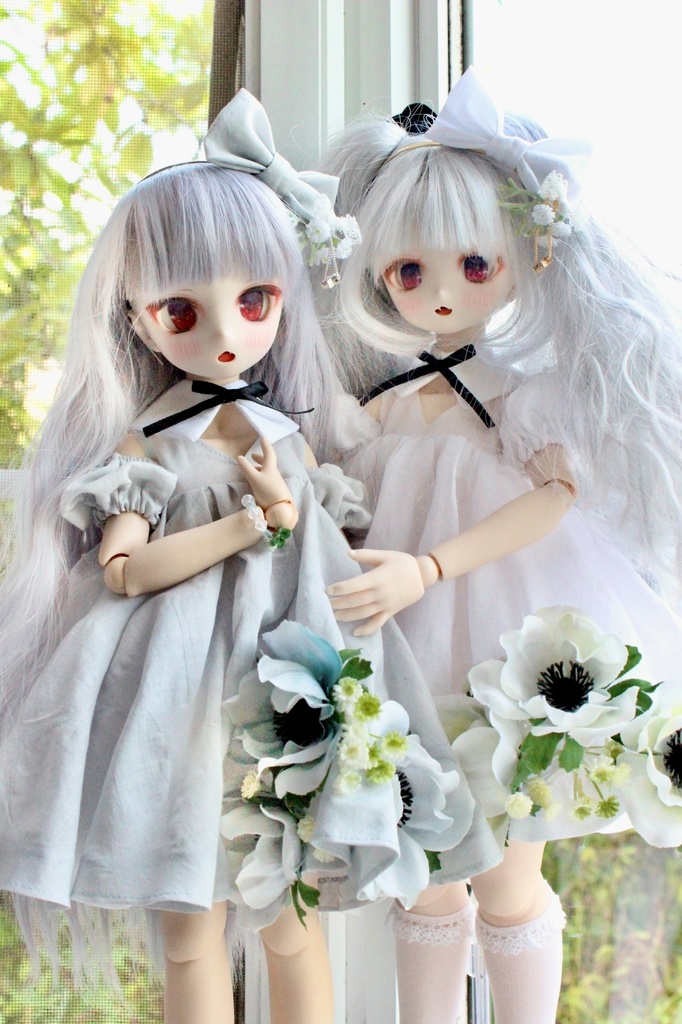 ■天空の庭のドレスセット 光の庭(ピュアホワイト) (KUMAKOちゃんサイズ、MDDさん互換性あり)