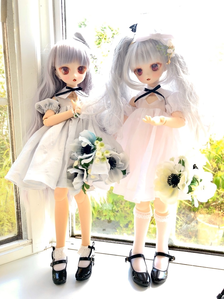 ■天空の庭のドレスセット 光の庭(ピュアホワイト) (KUMAKOちゃんサイズ、MDDさん互換性あり)