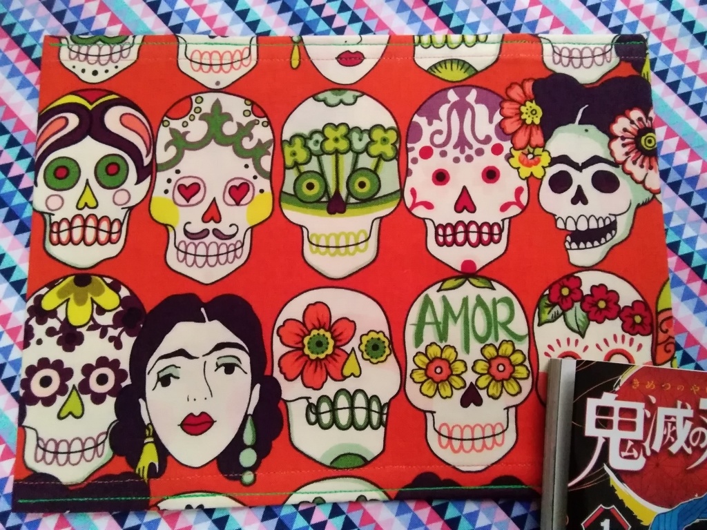 ブックカバー 少年コミックサイズ 【💀スカル柄】