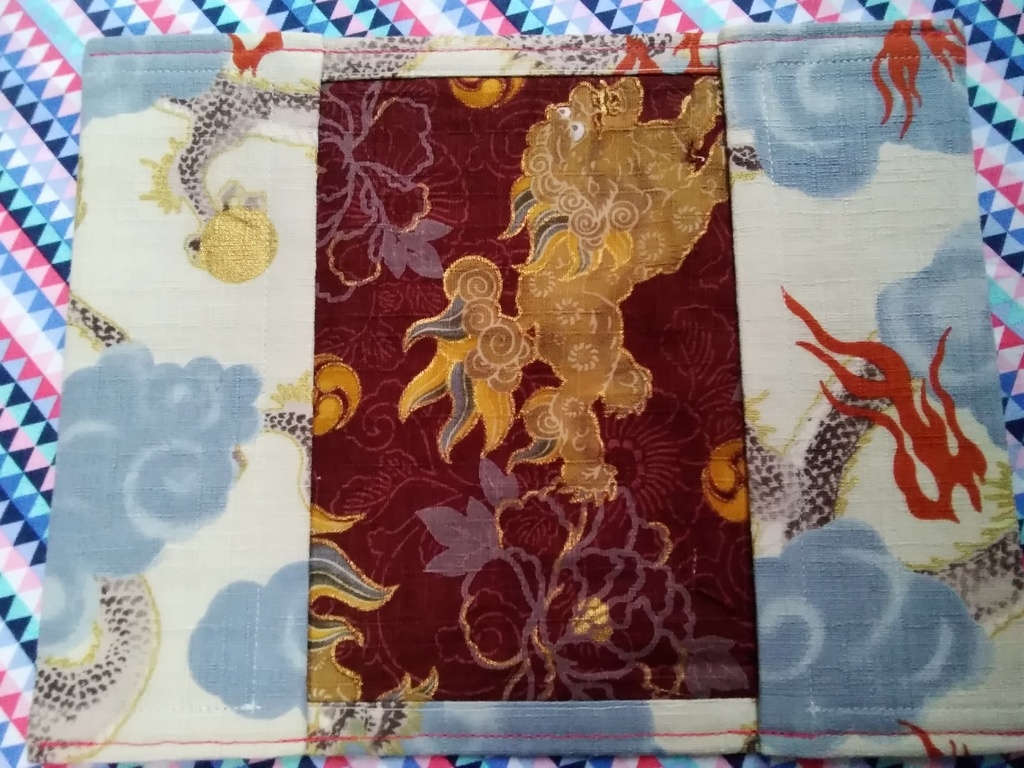 ブックカバー 新書サイズ 【龍 W】