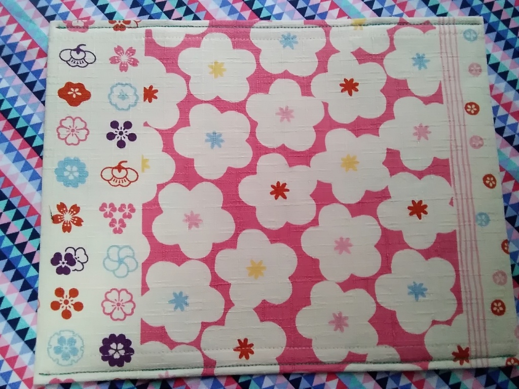 ブックカバー　新書サイズ　【梅家紋】