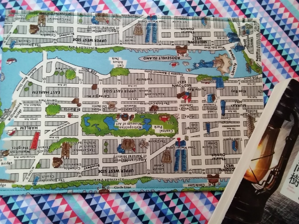 ブックカバー 文庫サイズ Newyork Map A Londonbookstore Booth