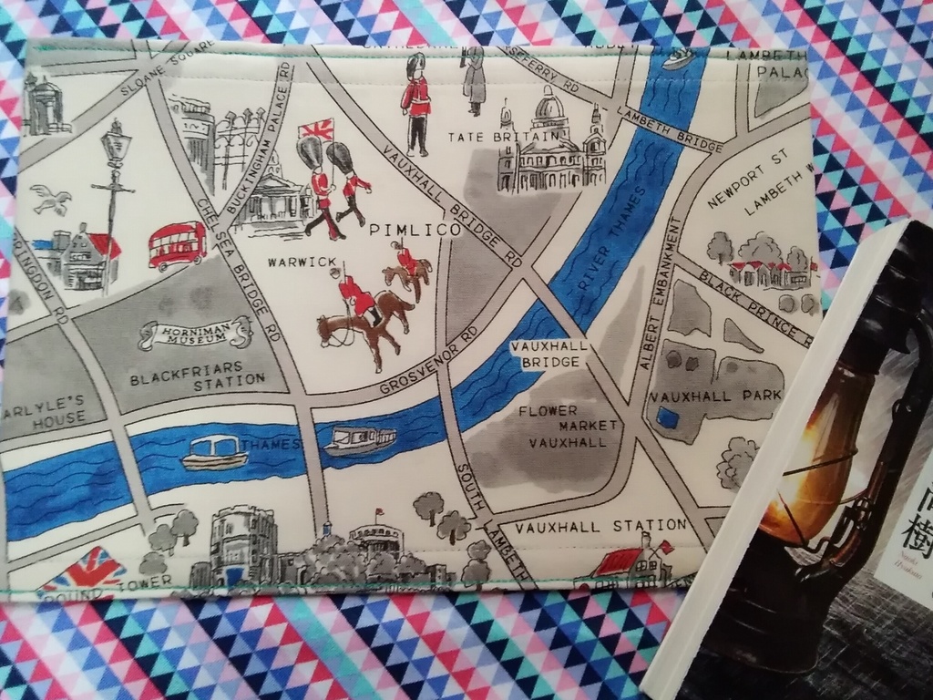 ブックカバー 文庫サイズ London Map 曇り Londonbookstore Booth